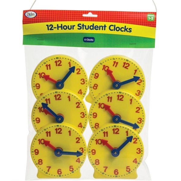 Didax Didax DD-211550 5 in. Student Clocks; Set of 6 DD-211550